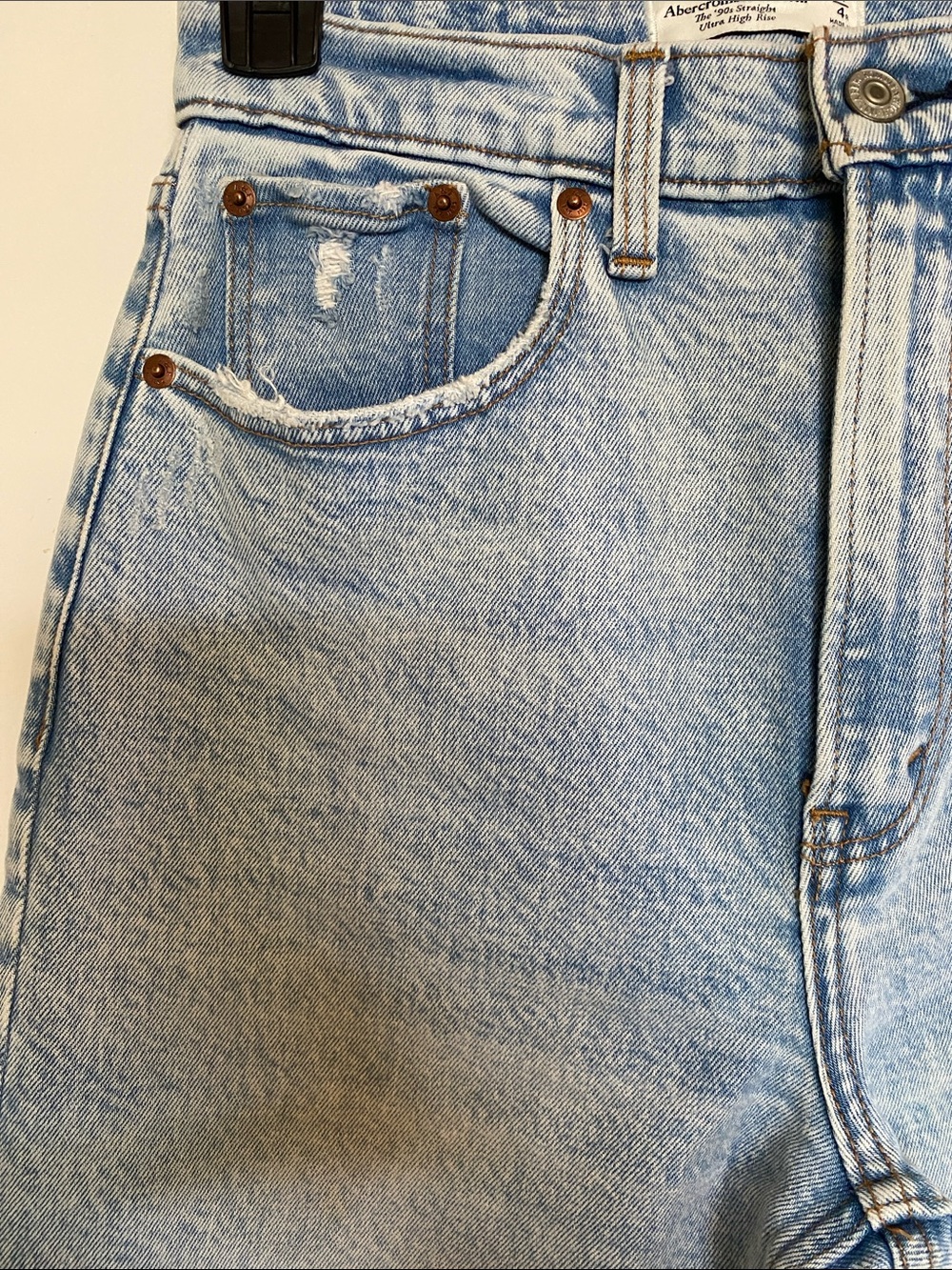 Abercrombie The 90's Straight Ultra High Rise - Picture 6 of 11